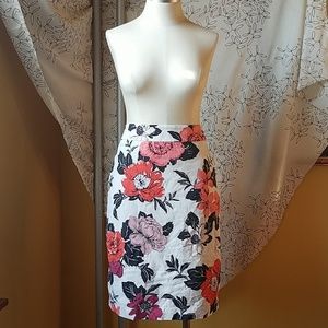 Ann Taylor Floral Pencil Skirt